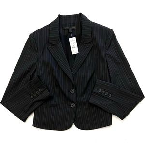 NWT Express Black Pinstripe Blazer Suit Jacket